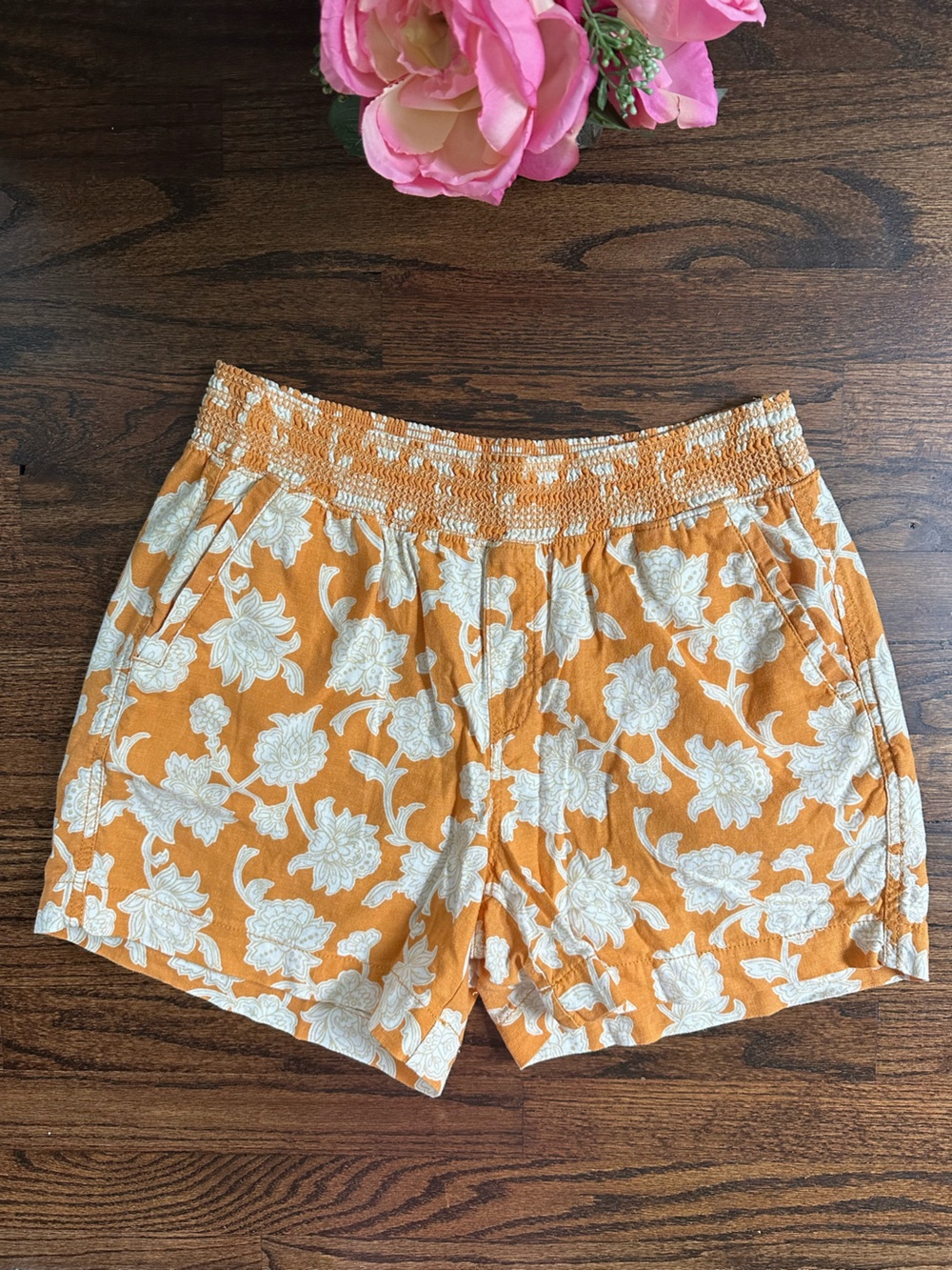 Briggs linen blend shorts, size M